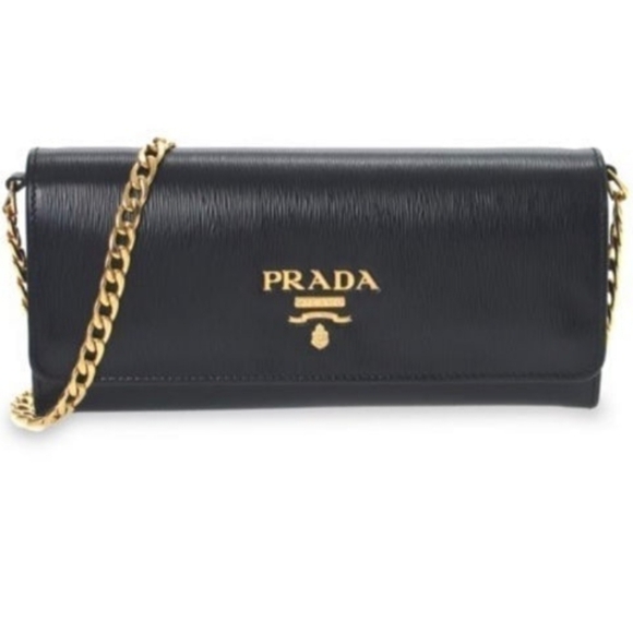 Prada Handbags - New Prada Vitello wallet on chain bag/ with COA